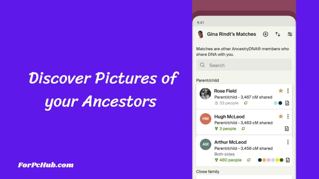 Ancestry App for PC